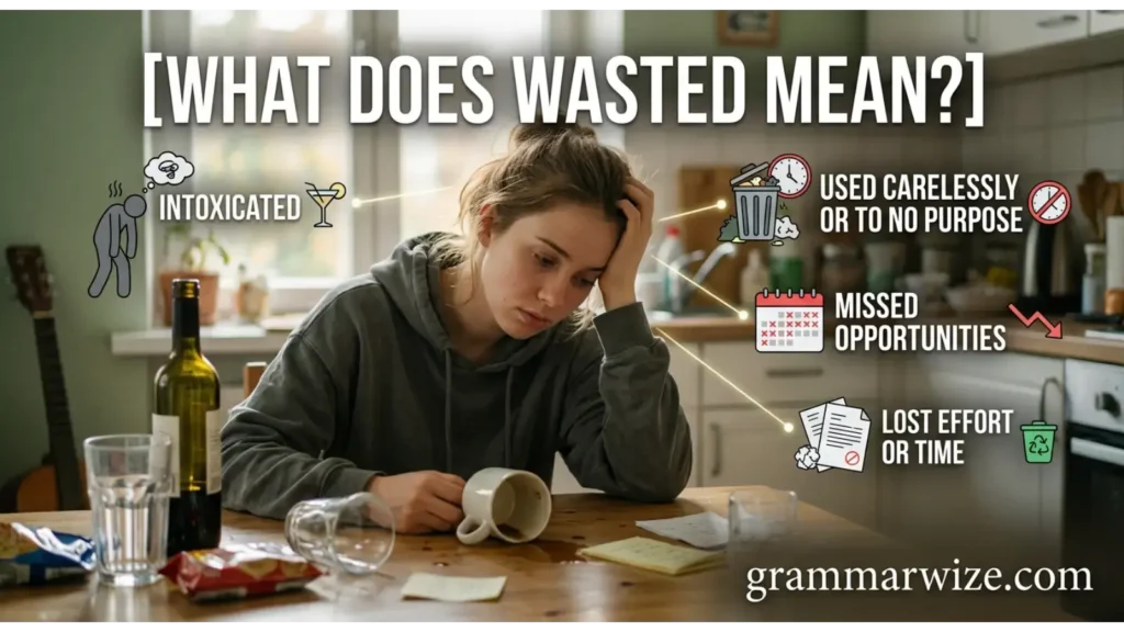 What Does Wasted Mean?