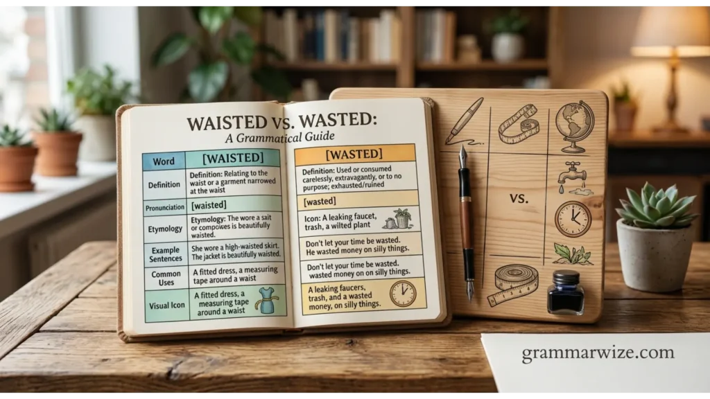 Waisted vs Wasted Comparison Table