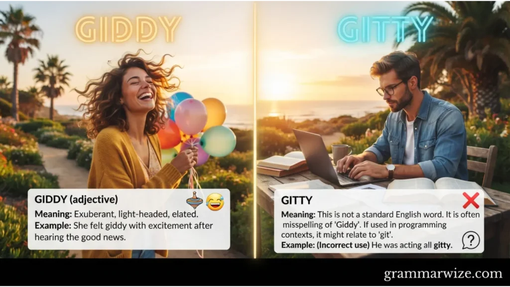 Giddy vs Gitty Comparison