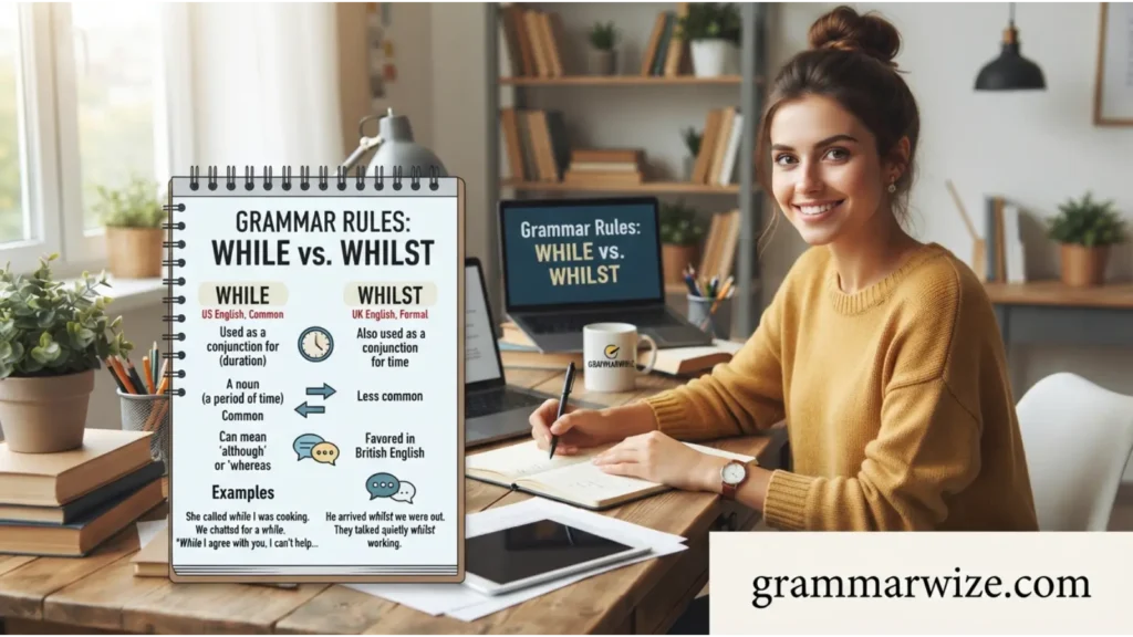 Grammar Rules for While and Whilst