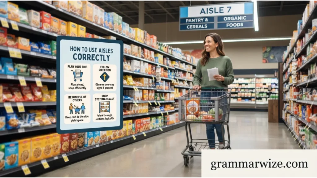 How to Use Aisles Correctly