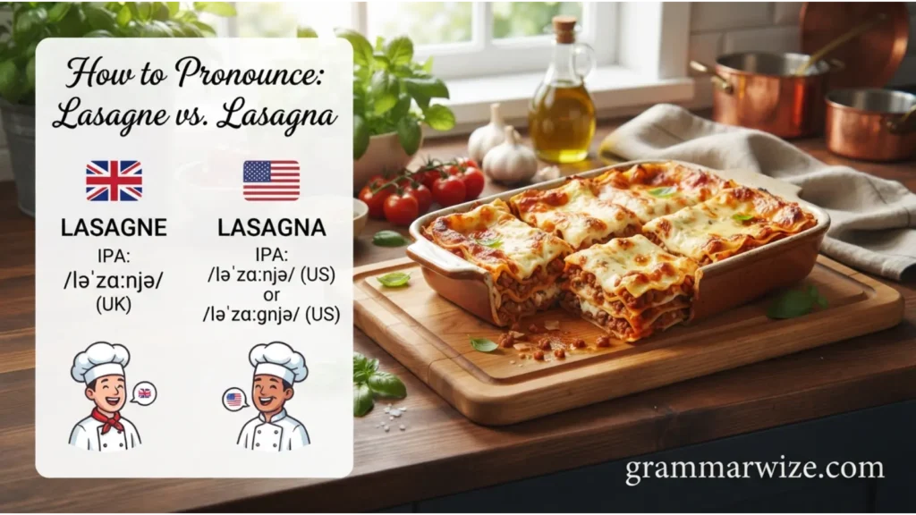 How to Pronounce Lasagne and Lasagna