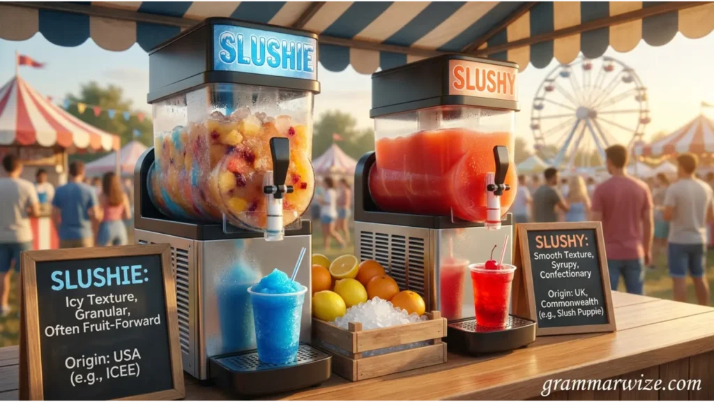 Slushie vs Slushy Comparison