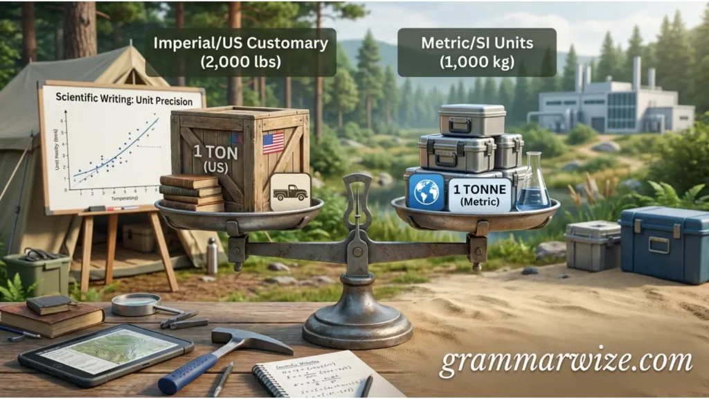 Ton vs Tonne in Scientific Writing