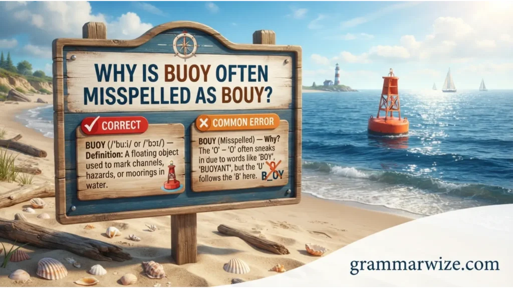 Why Is Buoy Often Misspelled as Bouy?