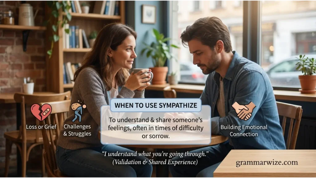 When to Use Sympathize