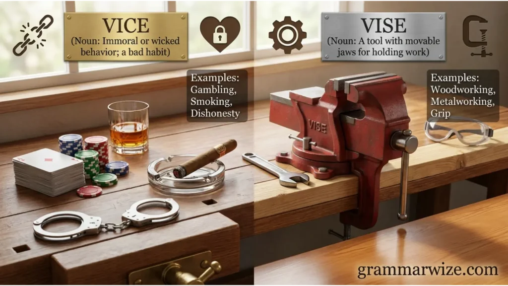 Vice vs Vise Comparison