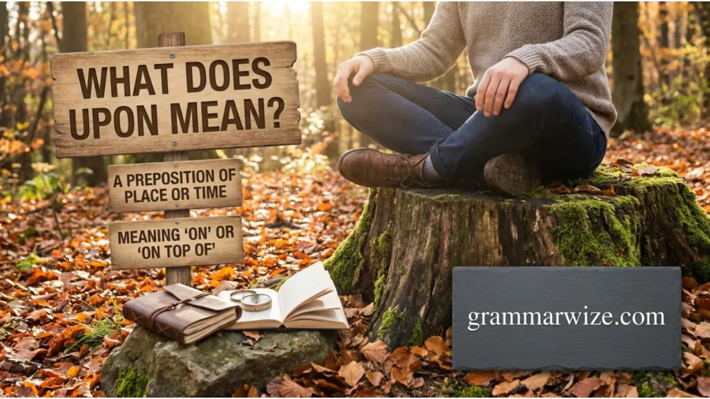 What Does Upon Mean?