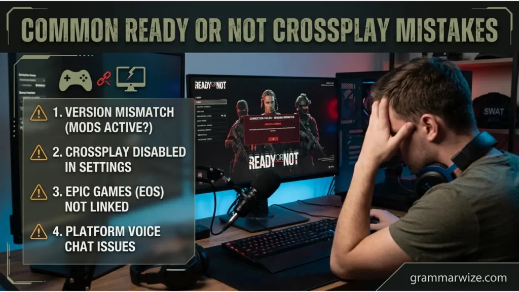 Common Ready or Not Crossplay Mistakes