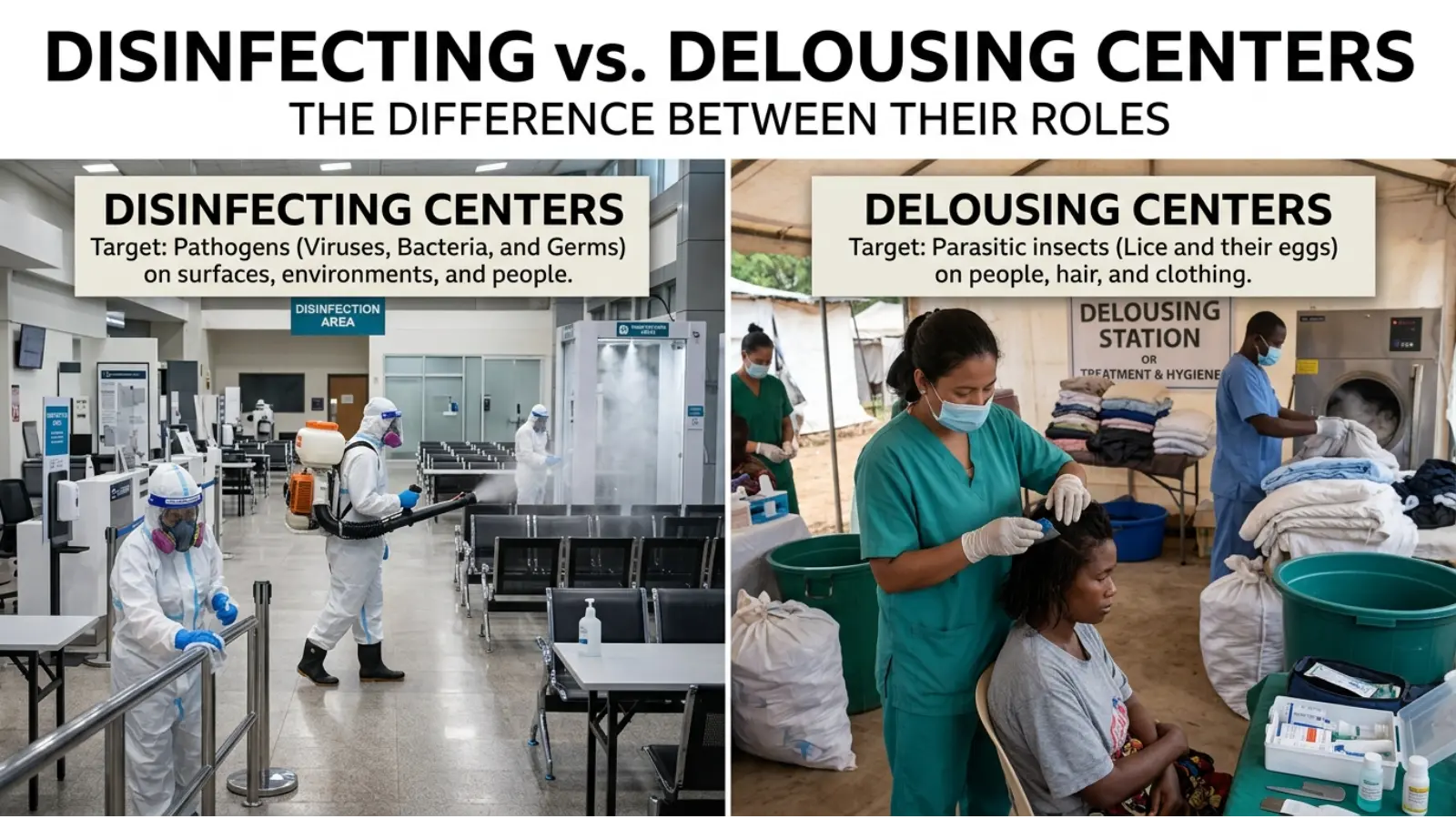 Disinfecting or Delousing Centers Definition