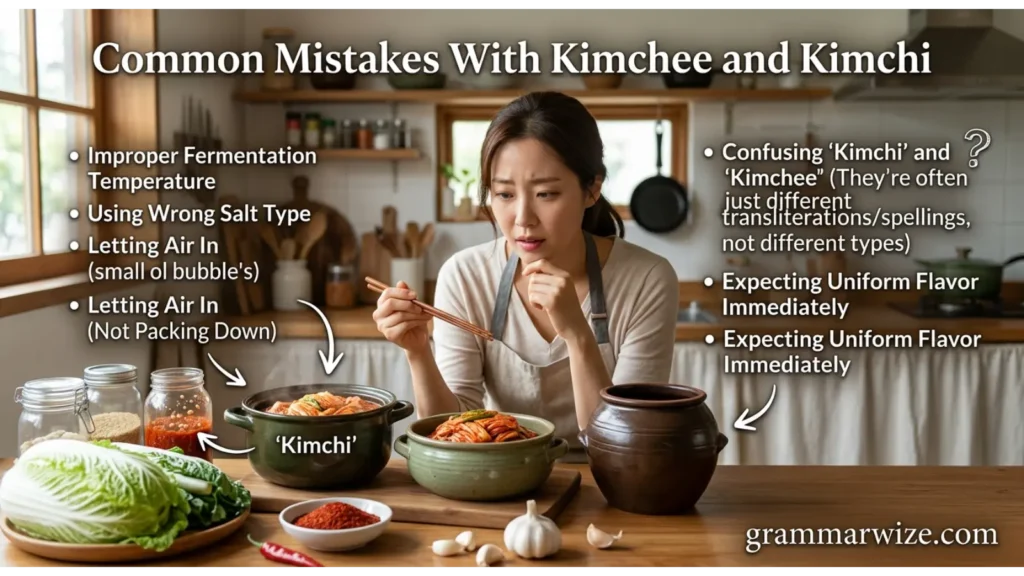 Common Mistakes With Kimchee and Kimchi