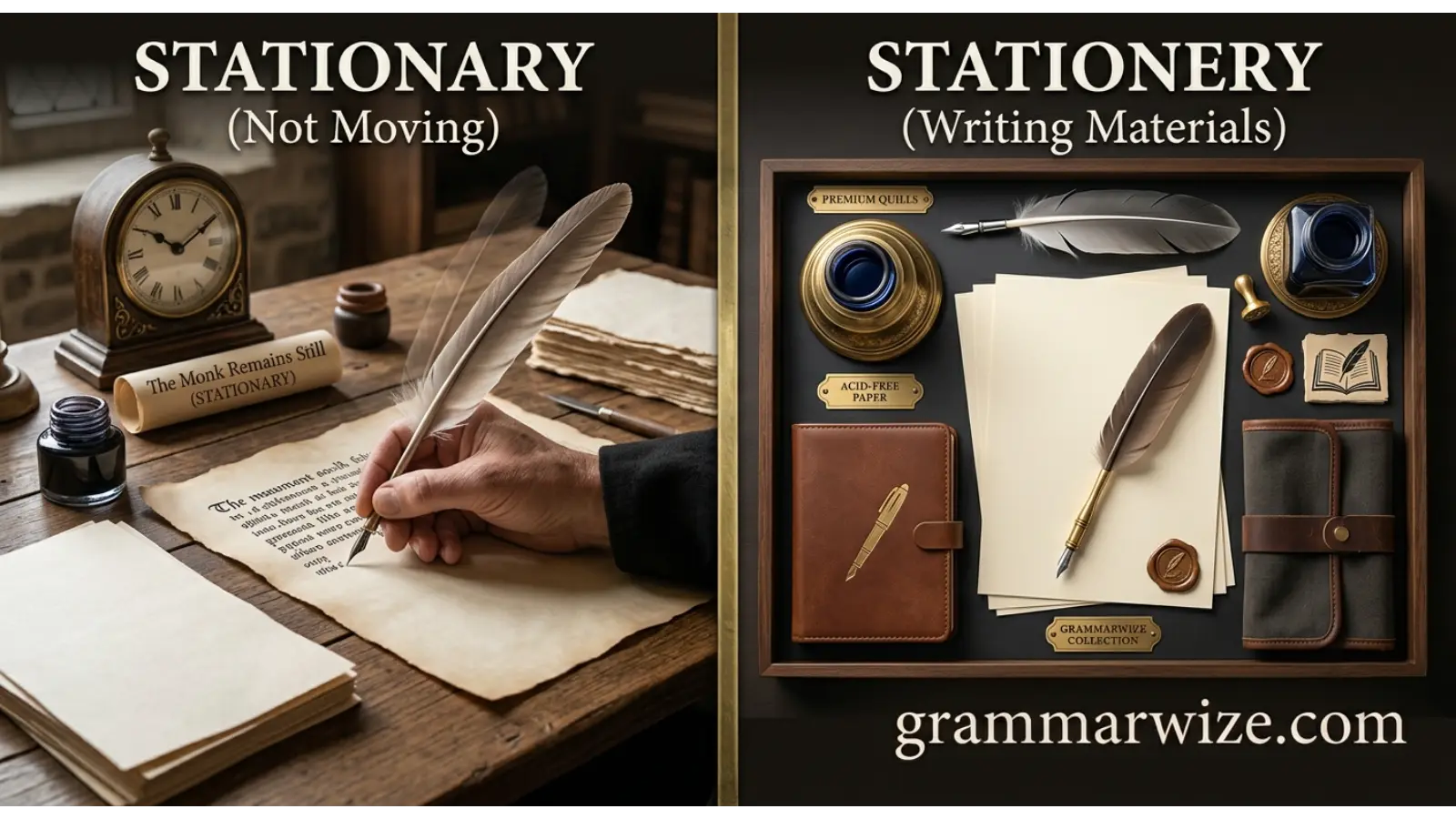 Stationary or Stationery