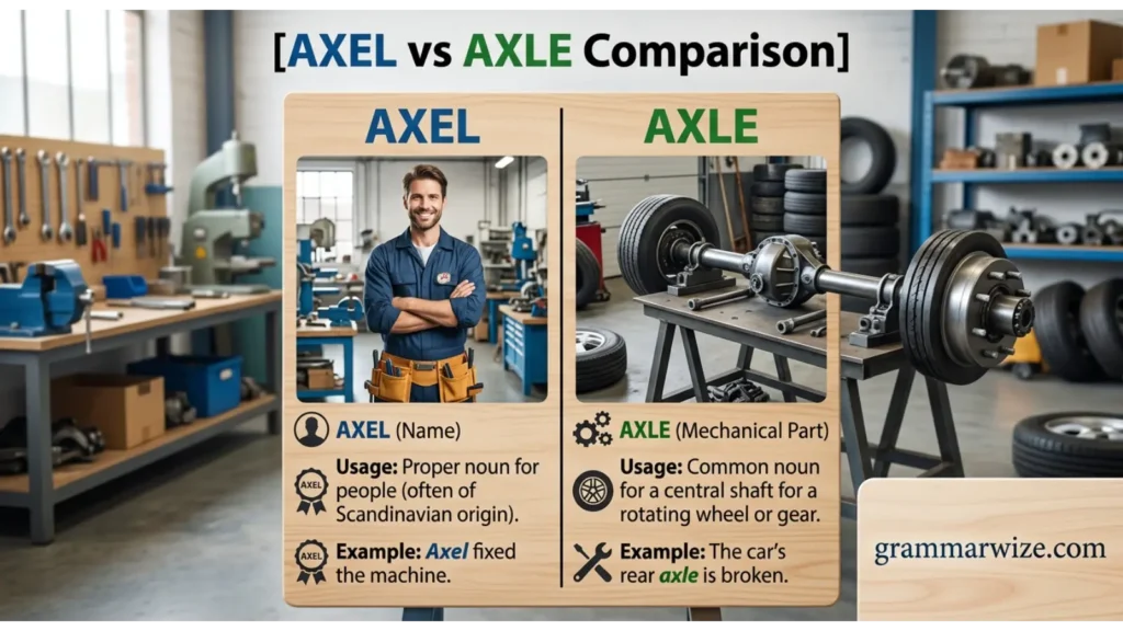 Axel vs Axle Comparison