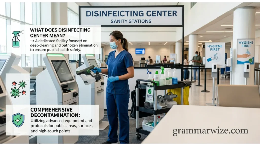 What Does Disinfecting Center Mean?