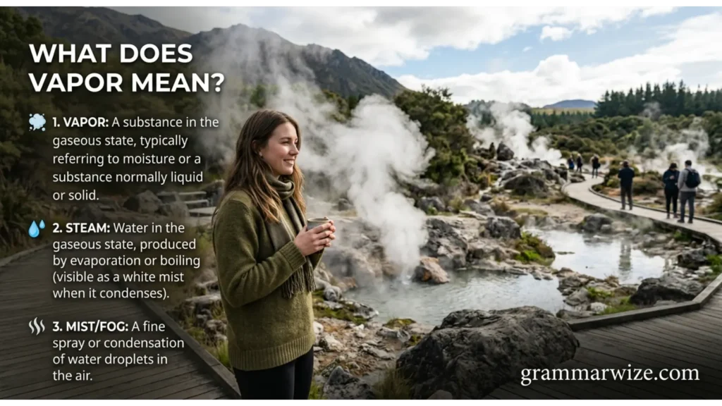 What Does Vapor Mean?