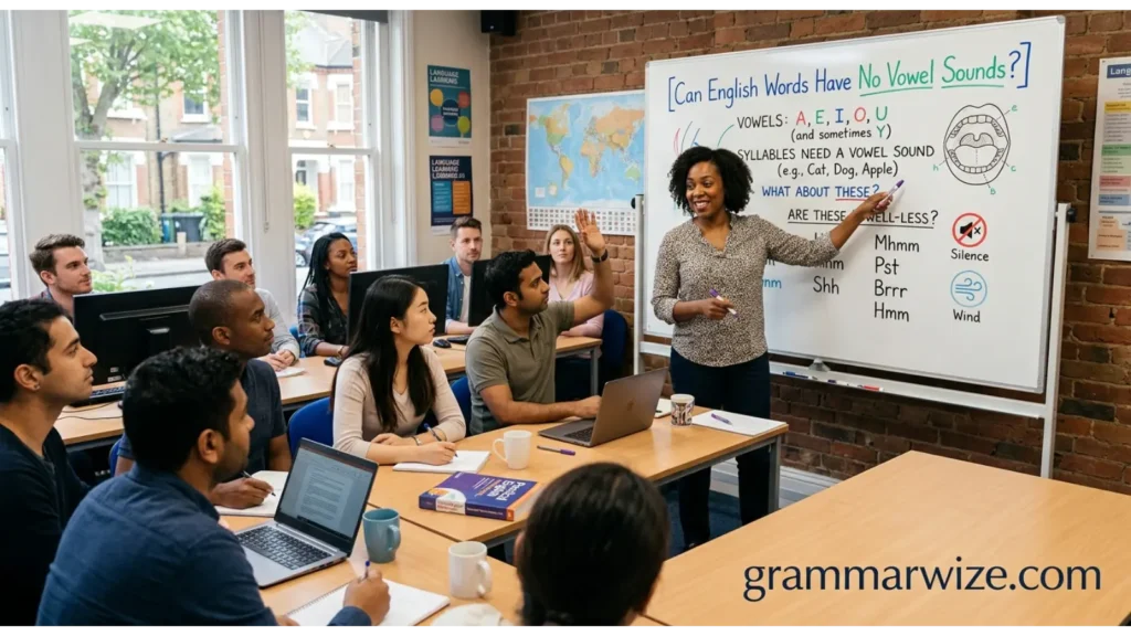Can English Words Have No Vowel Sounds?