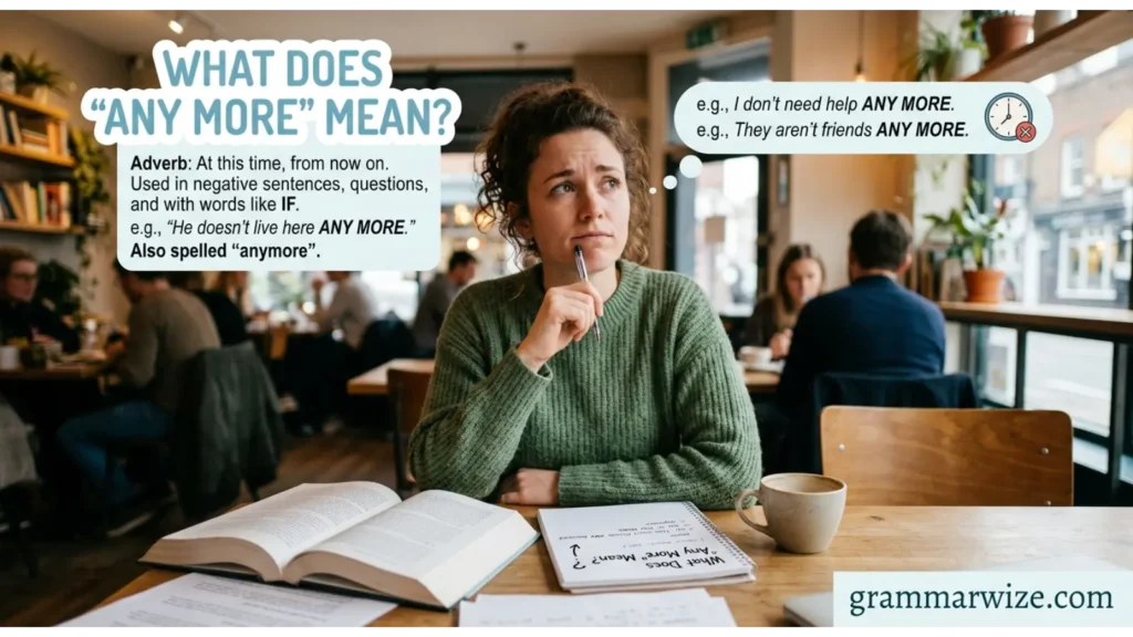 What Does Any More Mean?