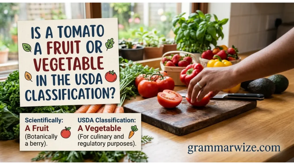Is a Tomato a Fruit or Vegetable in the USDA Classification?