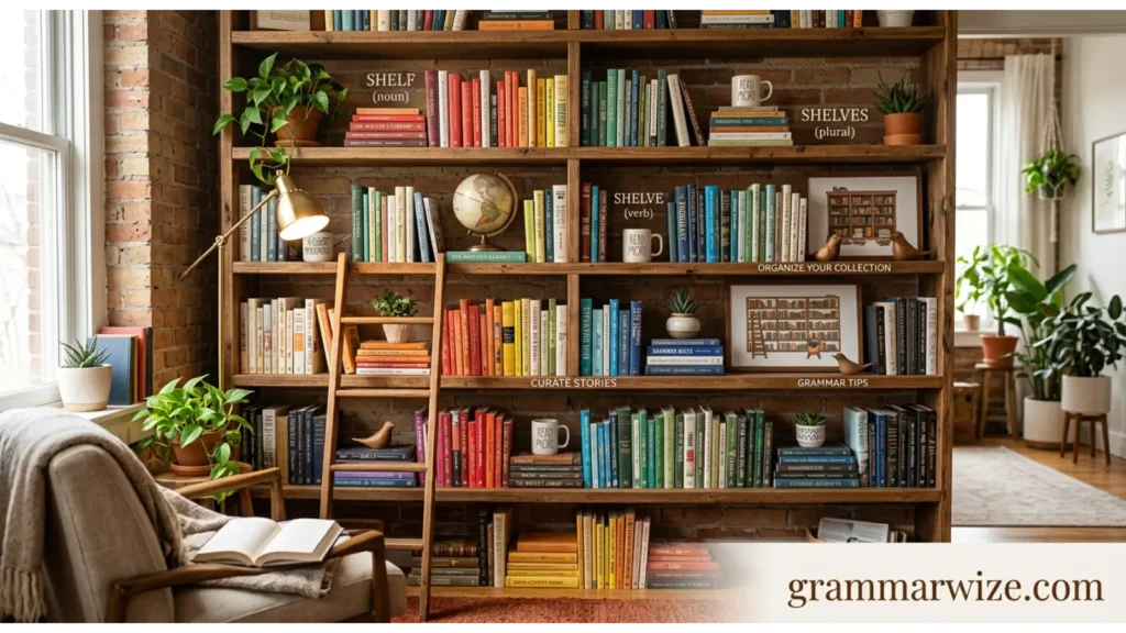 Shelf, Shelves, Shelve, and Shelved