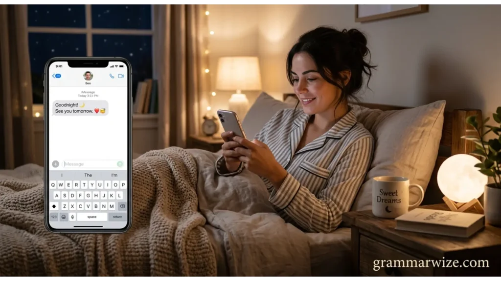 Goodnight or Good Night in Text Messages