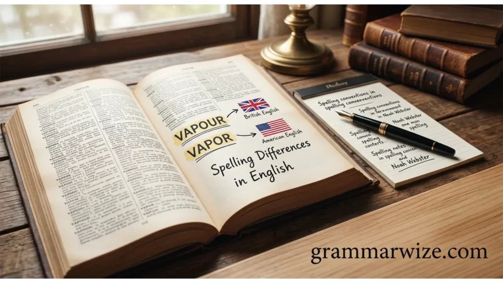 Why Are Vapour and Vapor Spelled Differently?