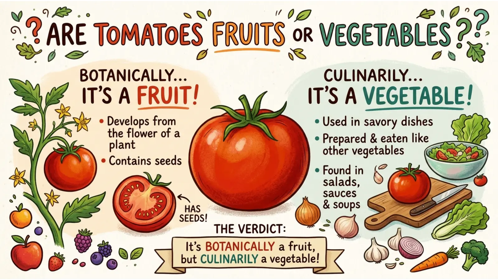 Are Tomatoes Fruits or Vegetables